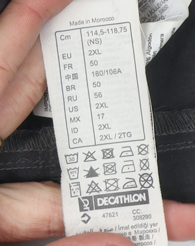 Decathlon Men's Black 2XL Athletic Gym Shorts