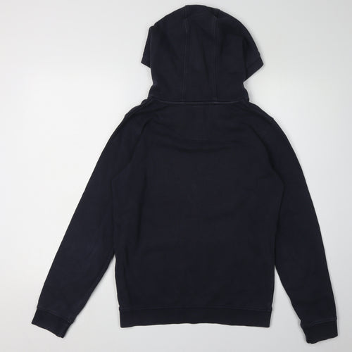 Lyle & Scott Boys Blue Hoodie Pullover 12-13 Years Logo Casual