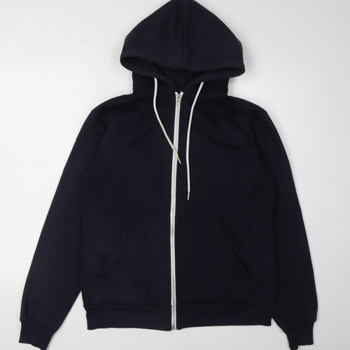 American Authentic Men's Black Full Zip Hoodie XS