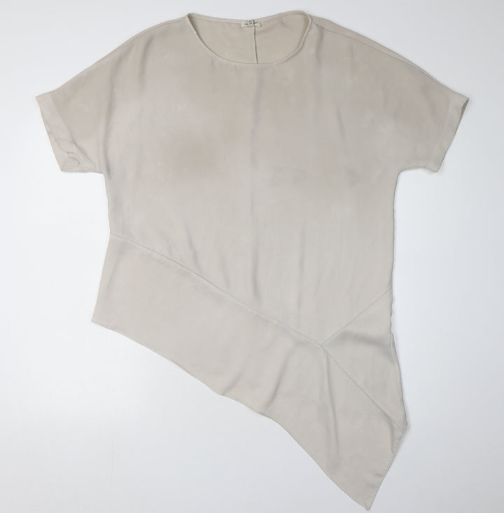 River Island Beige Women’s Asymmetrical T-Shirt Size 12