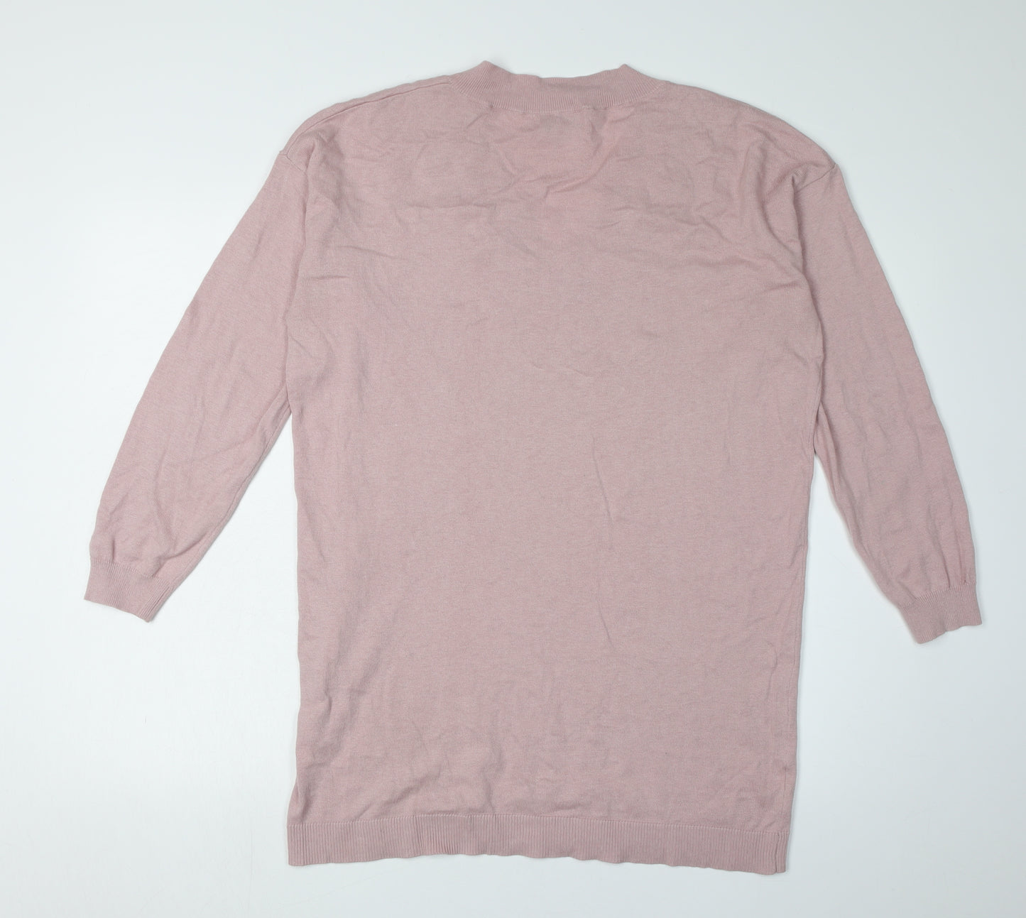 Next Women's Pink V-Neck Studded Pullover Jumper Size 12