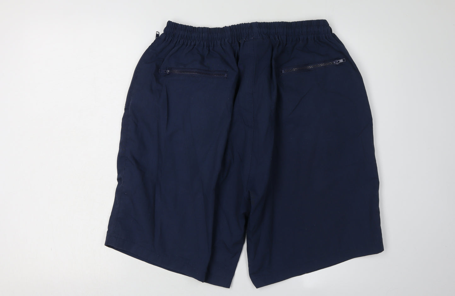 Tom Hagan Men's Blue XL Sweat Shorts with Elastic Waist