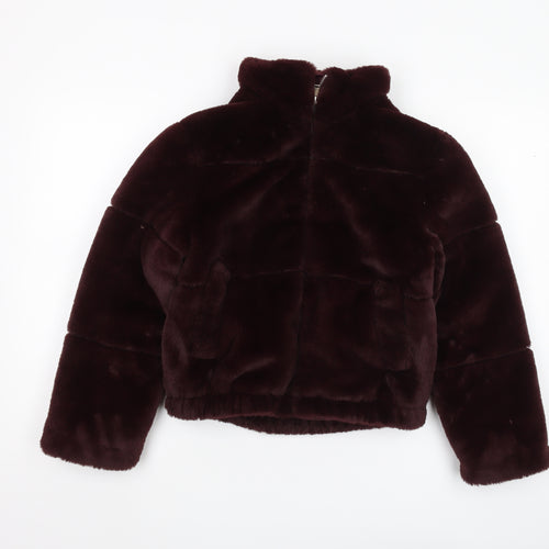 New Look Girls Brown Puffer Jacket Size 10-11 Winter
