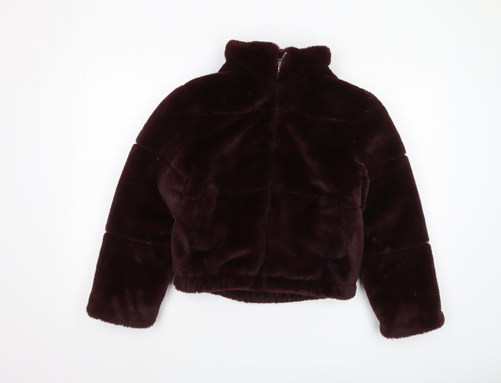 New Look Girls Brown Puffer Jacket Size 10-11 Winter