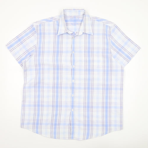 Debenhams Men's Multicoloured XL Plaid Short Sleeve Shirt