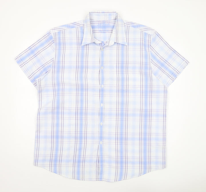 Debenhams Men's Multicoloured XL Plaid Short Sleeve Shirt