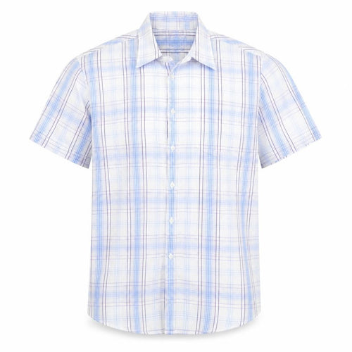 Debenhams Men's Multicoloured XL Plaid Short Sleeve Shirt