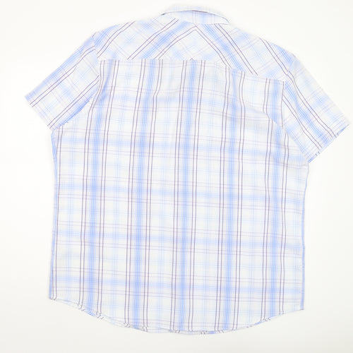 Debenhams Men's Multicoloured XL Plaid Short Sleeve Shirt