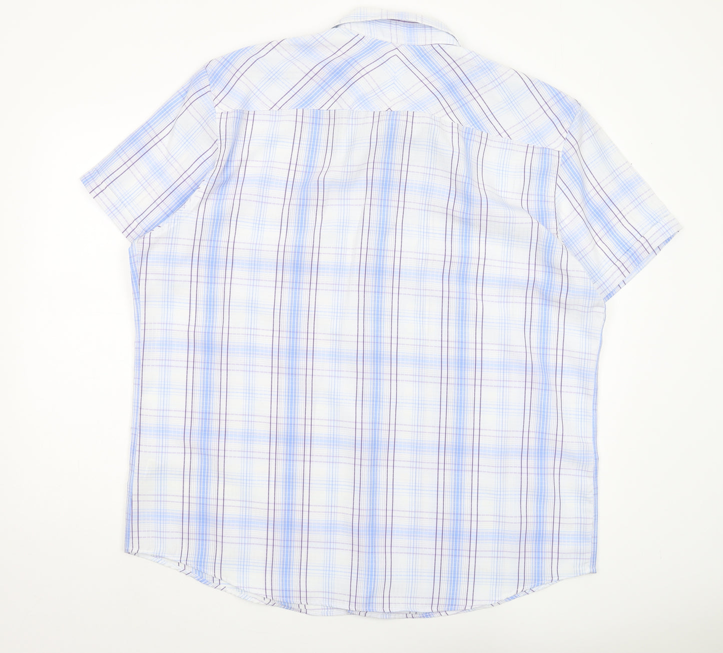 Debenhams Men's Multicoloured XL Plaid Short Sleeve Shirt