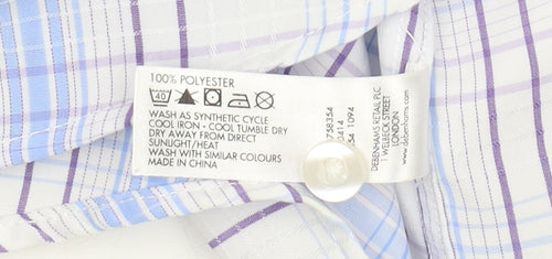 Debenhams Men's Multicoloured XL Plaid Short Sleeve Shirt