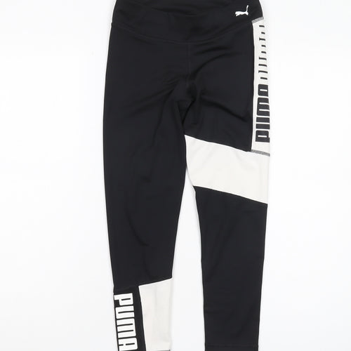 Puma Girls Black Leggings 11-12 Years - Activewear Essential