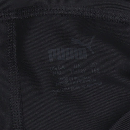 Puma Girls Black Leggings 11-12 Years - Activewear Essential
