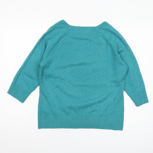 Marks and Spencer Women's Green Pullover Jumper Size 12