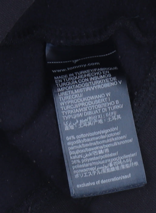 Tommy Hilfiger Unisex Black Pullover Hoodie 2XL