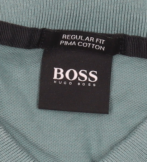 Hugo Boss Men's Green Polo Shirt XL Regular Fit