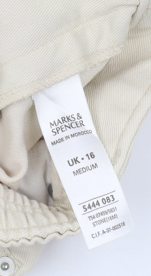 Marks & Spencer Beige Women's Jeans Size 16