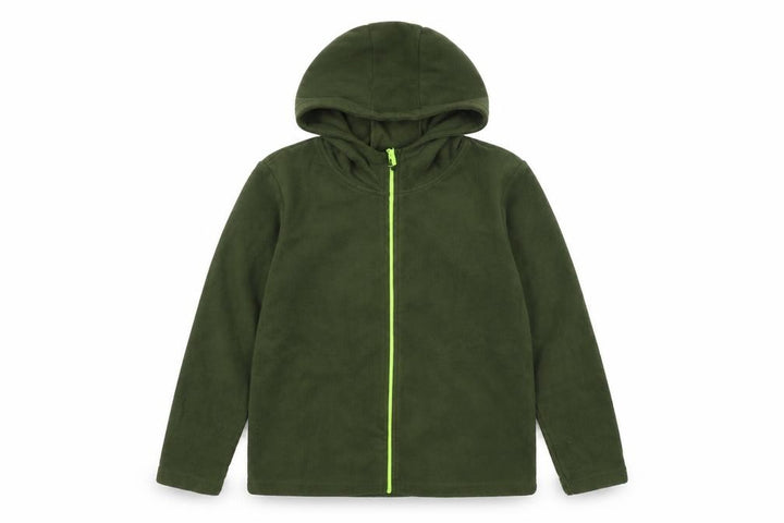 Mountain Warehouse Boys' Green Fleece Jacket 7 Years Hooded Zip
