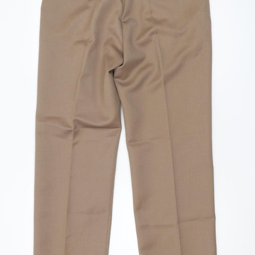 Gurteen Men's Beige Dress Pants, Size 34 R, Formal Trousers