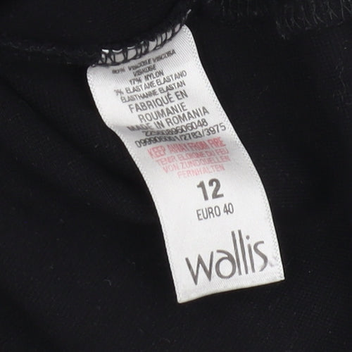 Wallis Women's Black Pencil Skirt, Petite Size 12
