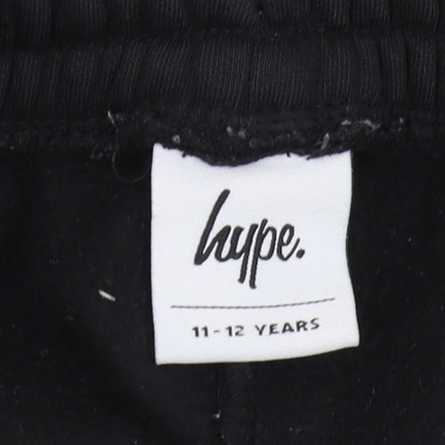 Hype Girls Black Joggers 11-12 Years Butterfly Print