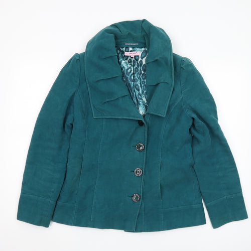 Marks and Spencer Women’s Green Cotton Coat Size 10