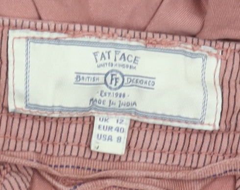 Fat Face Women’s Pink Chino Shorts Size 12
