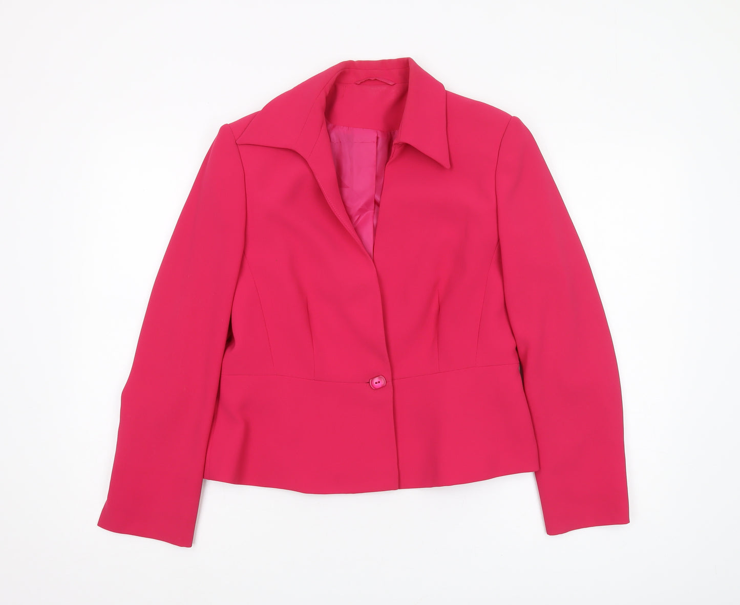 Berkertex Women's Pink Blazer, Size 12, Lined Classic Fit