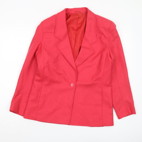 Country Casuals Women's Red Wool Blazer, Size 12