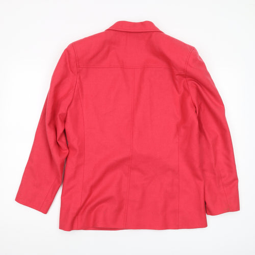 Country Casuals Women's Red Wool Blazer, Size 12