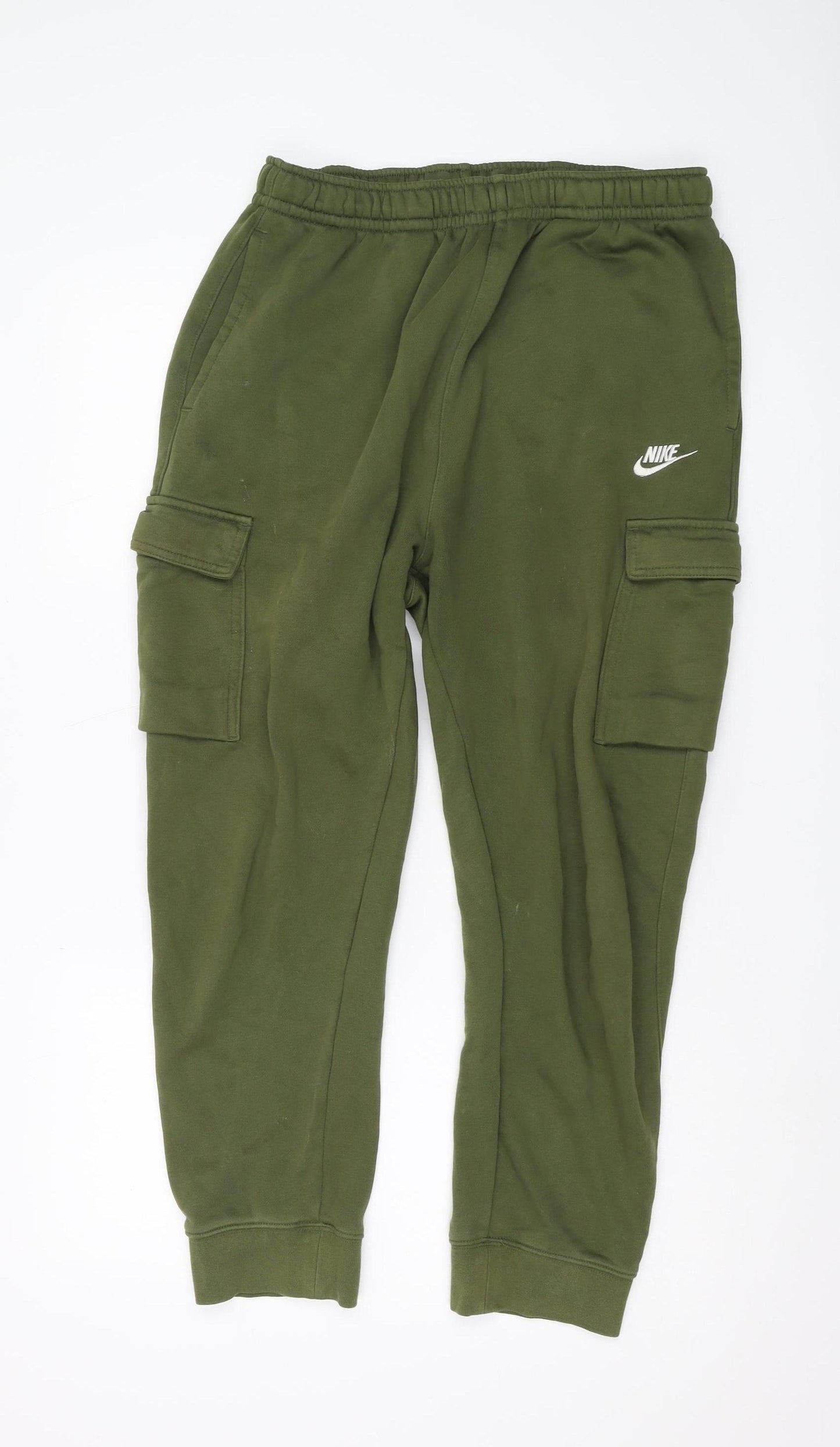 Nike Men's Green Cargo Joggers - Large
