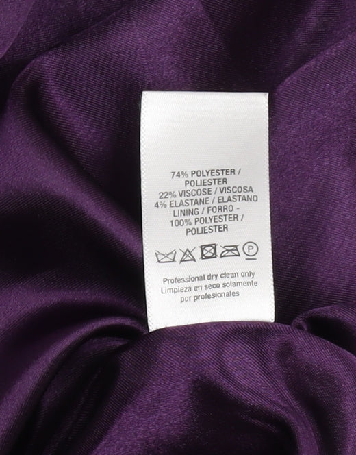 Wallis Women's Purple Mid-Length Overcoat Size 10