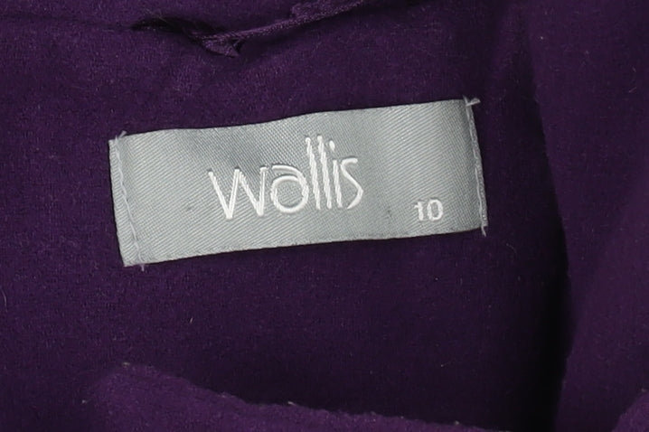 Wallis Women's Purple Mid-Length Overcoat Size 10