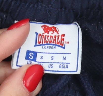 Lonsdale Men's Blue Jogger Trousers - Small