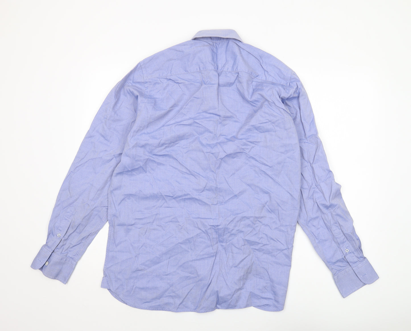 Austin Reed Men's Blue Slim Fit Button-Up Shirt