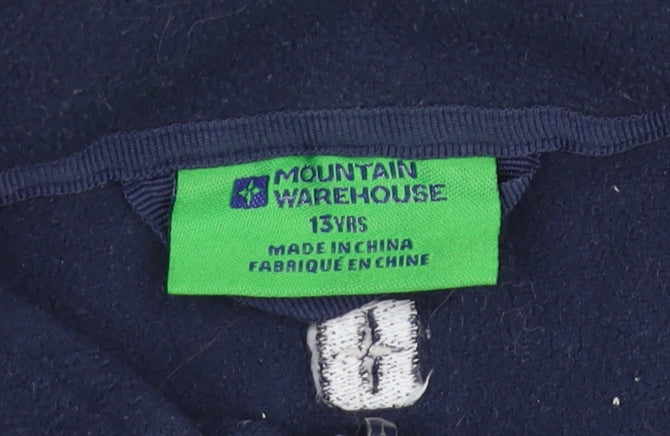 Mountain Warehouse Boys Blue Fleece Mid-Length Jacket 13Y