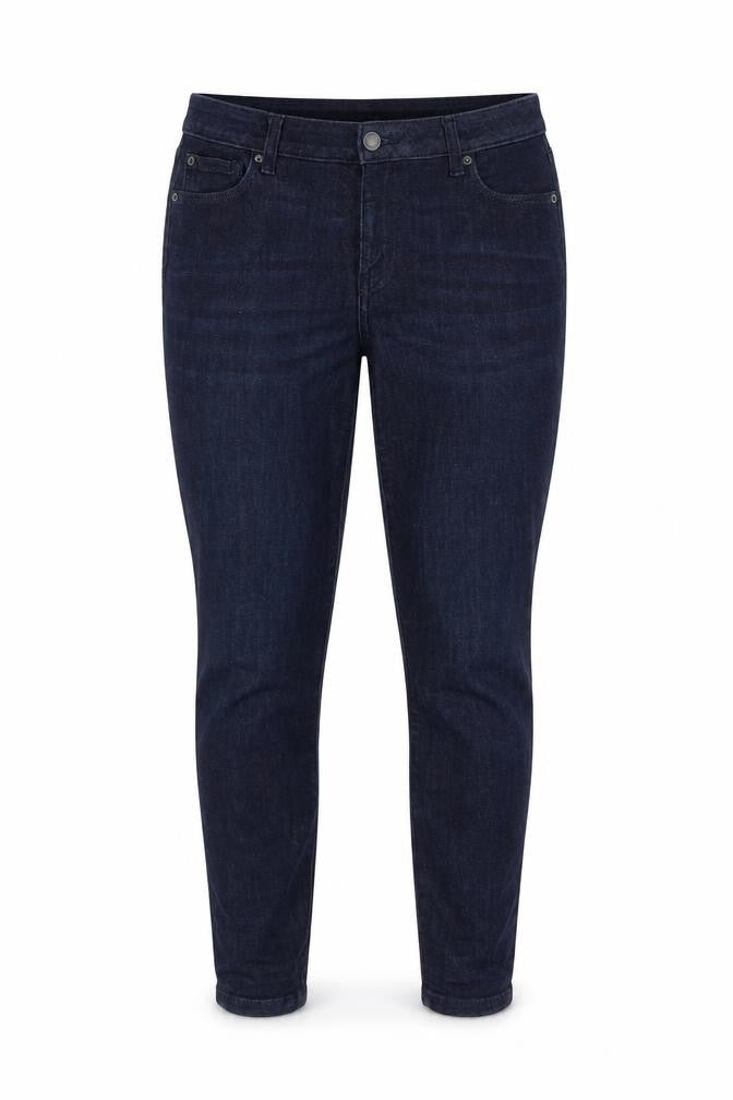Front view of Amazon Essentials Women's Blue Skinny Jeans, size 10