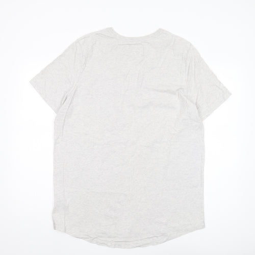 Nike Men’s Grey XL T-Shirt, Crew Neck, Pocket Accent