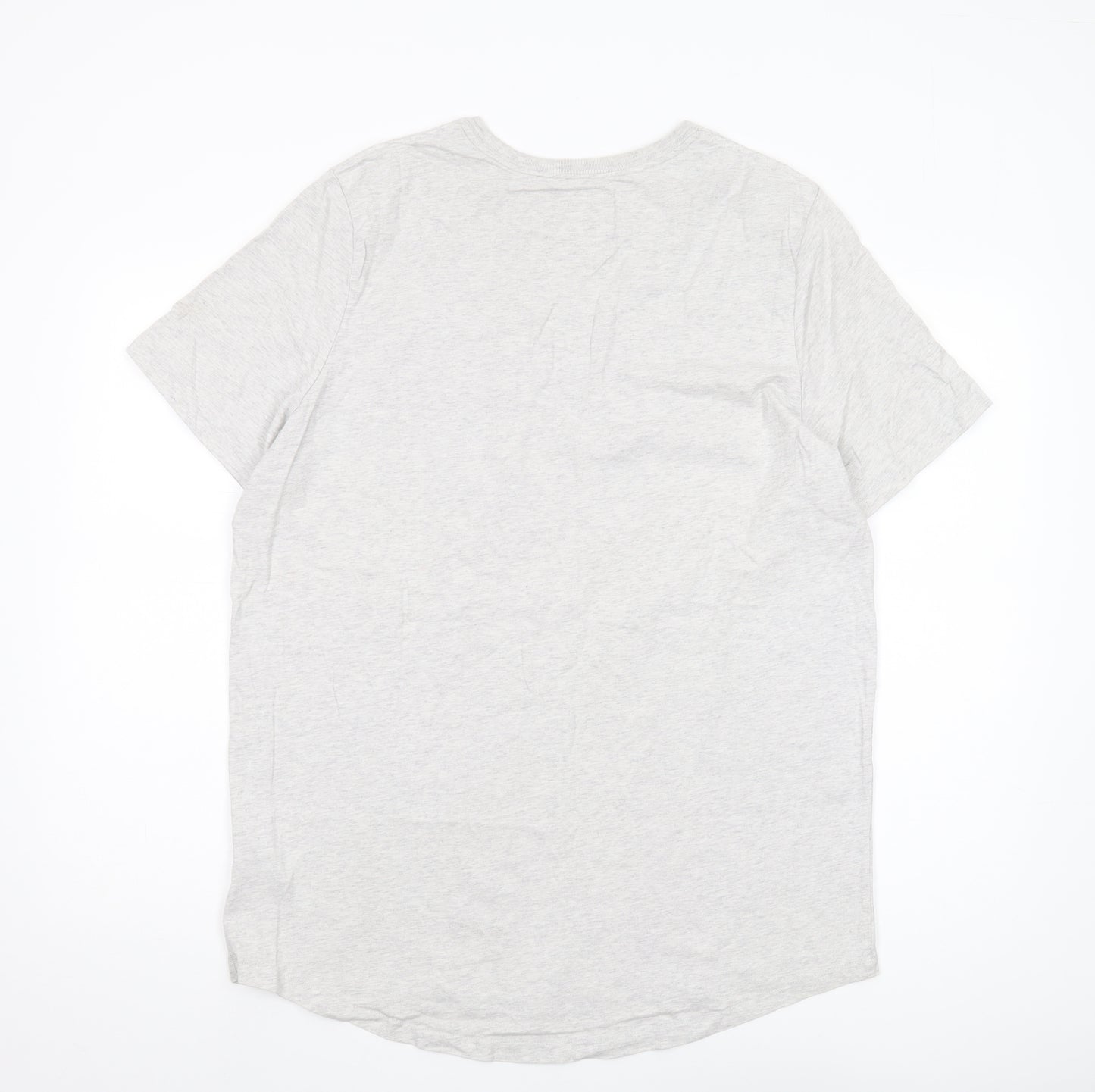 Nike Men’s Grey XL T-Shirt, Crew Neck, Pocket Accent