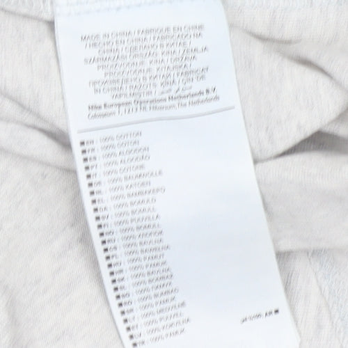 Nike Men’s Grey XL T-Shirt, Crew Neck, Pocket Accent