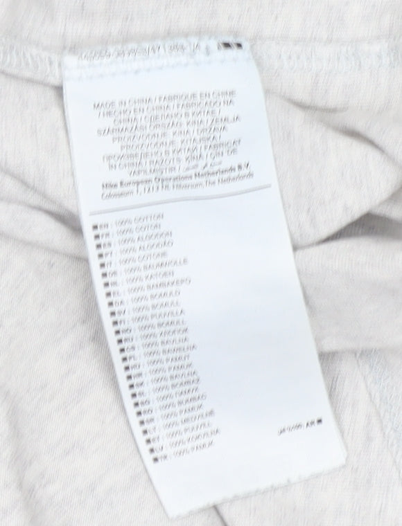 Nike Men’s Grey XL T-Shirt, Crew Neck, Pocket Accent