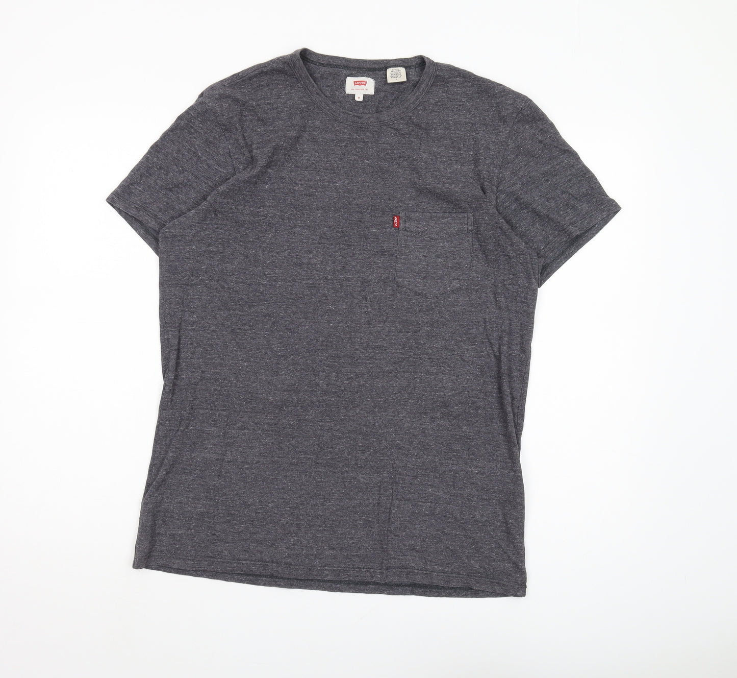 Levi's Men's Grey M T-Shirt, Crew Neck, Short Sleeve