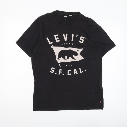 Levi's Men's Medium Black Graphic Print T-Shirt