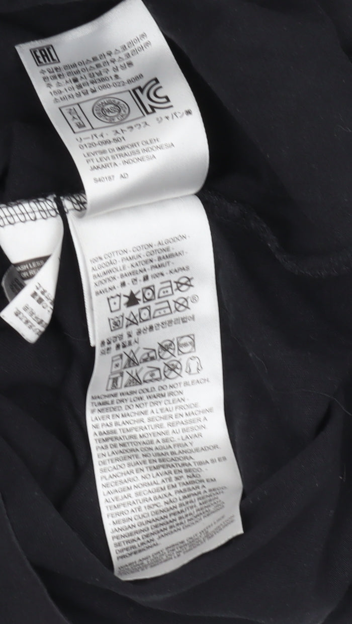 Levi's Men's Medium Black Graphic Print T-Shirt