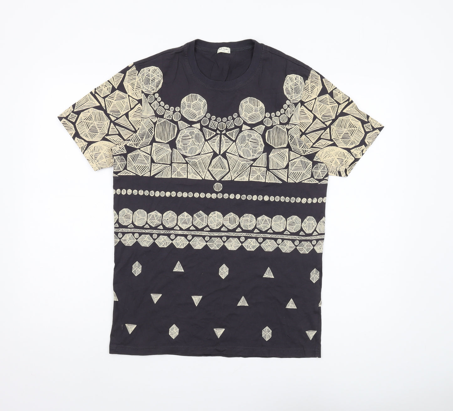 Paul Smith Men's Large Black Graphic Print T-Shirt