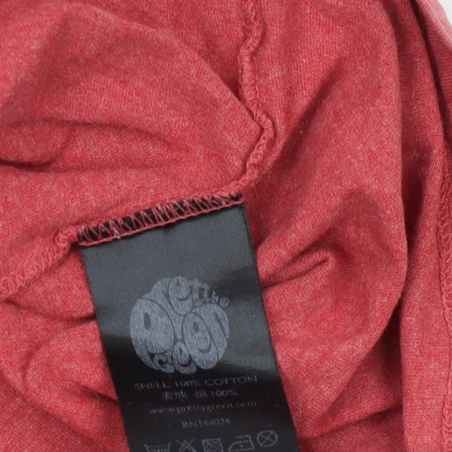 Pretty Green Men's Red Graphic T-Shirt, Size S