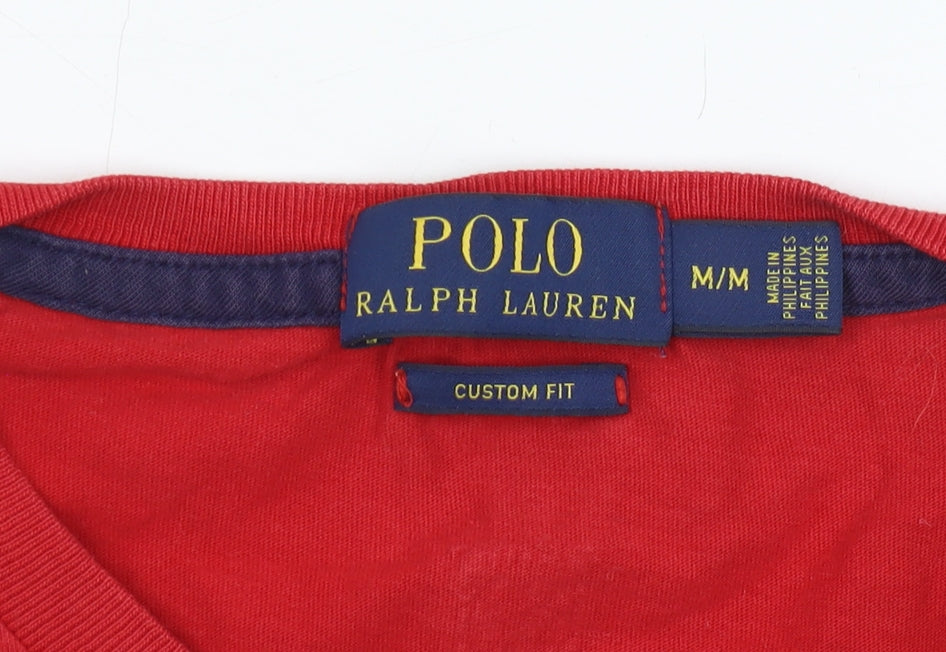 Polo Ralph Lauren Men's Red Graphic T-Shirt Size M