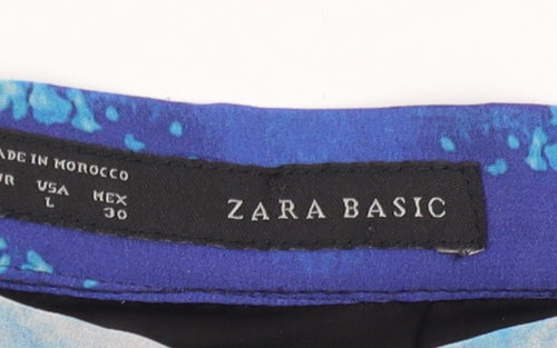 ZARA BASIC Womens Multicoloured Floral Skirt L