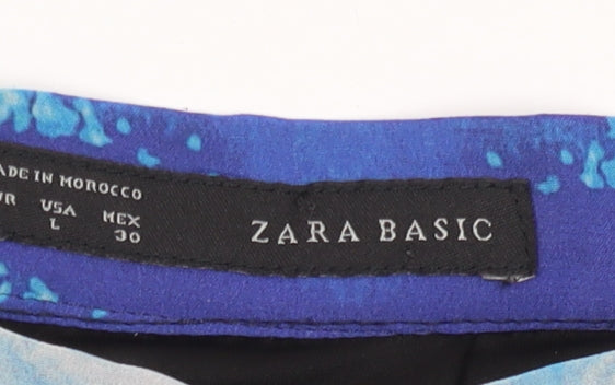 ZARA BASIC Womens Multicoloured Floral Skirt L