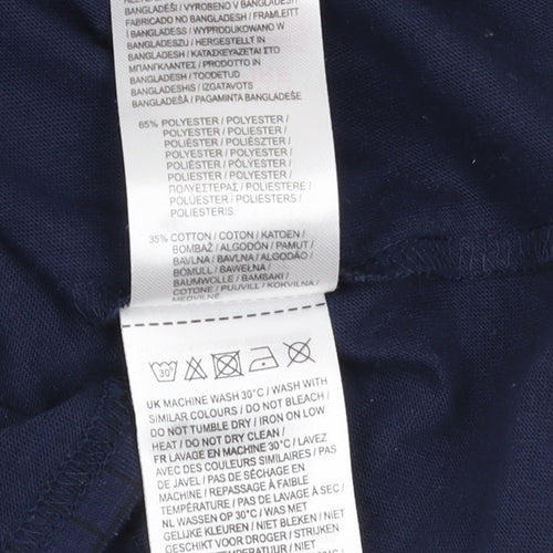 Slazenger Men's Blue Polo Shirt, M, Check Pattern