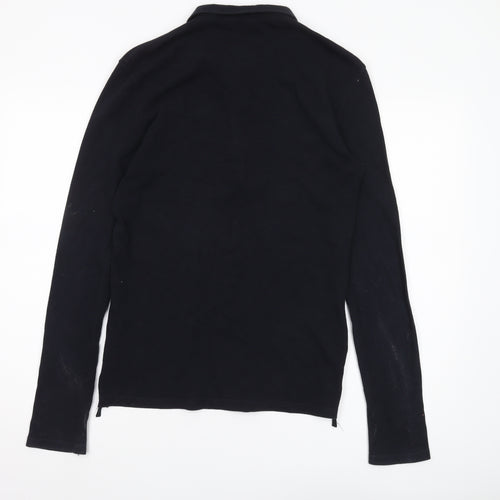 Antony Morato Men's Black Long Sleeve Polo M